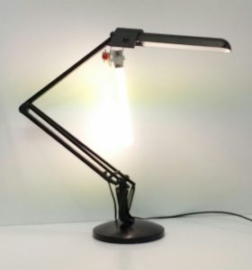 Vintage 90PL Reading Lamp Black Broken Lamp Cover & Adapter - Image 2