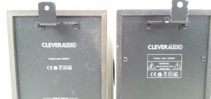 2X Clever Audio 1050037 Wall Mounted Speakers With Mounting Brackets - Image 4