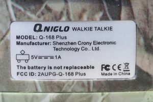 Joblot Qniglo Rechargeable kids Walkie Talkie Q-168 - Image 3