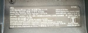Dell E1715SC 17" LCD Monitor VGA - Image 7