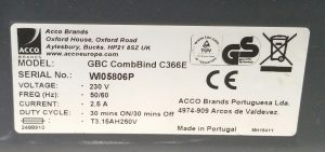 Acco GBC CombBind C366E Comb Binding Machine - Image 7