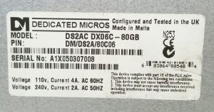 Dedicated Micros Digital Sprite2 DS2AC DX06C-80G CCTV Recorder - Image 8
