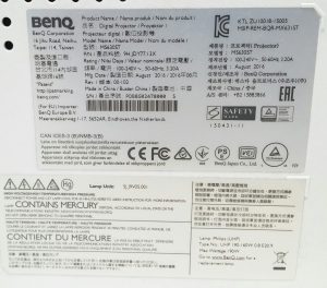 BenQ MS630ST HDMI Digital Projector with 2785 Lamp Hours Used - Image 3