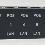 8 Ports ZQPOEI008 PoE Injector Ethernet Switch Without Power Adapter - Slightly Broken Case