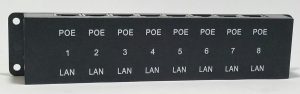 8 Ports ZQPOEI008 PoE Injector Ethernet Switch Without Power Adapter - Slightly Broken Case