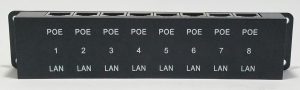 8 Ports ZQPOEI008 PoE Injector Ethernet Switch Without Power Adapter - Slightly Broken Case - Image 2