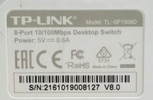 TP-Link TL-SF1008D 10/100Mbps 8-Port Desktop Switch - Image 3