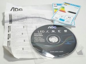 AOC E2470SW M2470SW User Guide CD Monitor Driver i-Menu, e-Saver, Screen+ Software