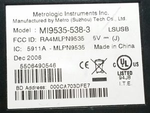 Metrologic MI9535-538-3 USB Docking Cradle For Barcode Scanner - Image 4