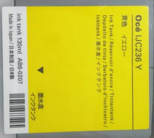 OCE IJC236Y Yellow 130ml AB6-0207 Ink Tank for CS2136 CS2124 CS2236 CS2224 CS2436 - Image 3