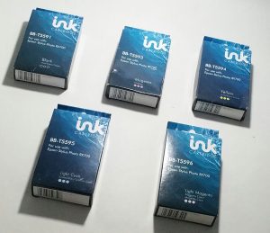 Ink Cartridge BB-T5591 x3 BB-T5593 x1 BB-T5594 x1 BB-T5595 x1 BB-T5596 x1 Mixed Color Ink Print Cartridge For Epson Stylus Photo RX700 - Job Lot x5