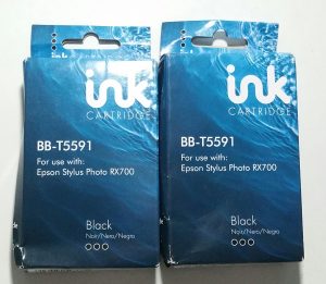 Ink Cartridge BB-T5591 x3 BB-T5593 x1 BB-T5594 x1 BB-T5595 x1 BB-T5596 x1 Mixed Color Ink Print Cartridge For Epson Stylus Photo RX700 - Job Lot x5 - Image 6