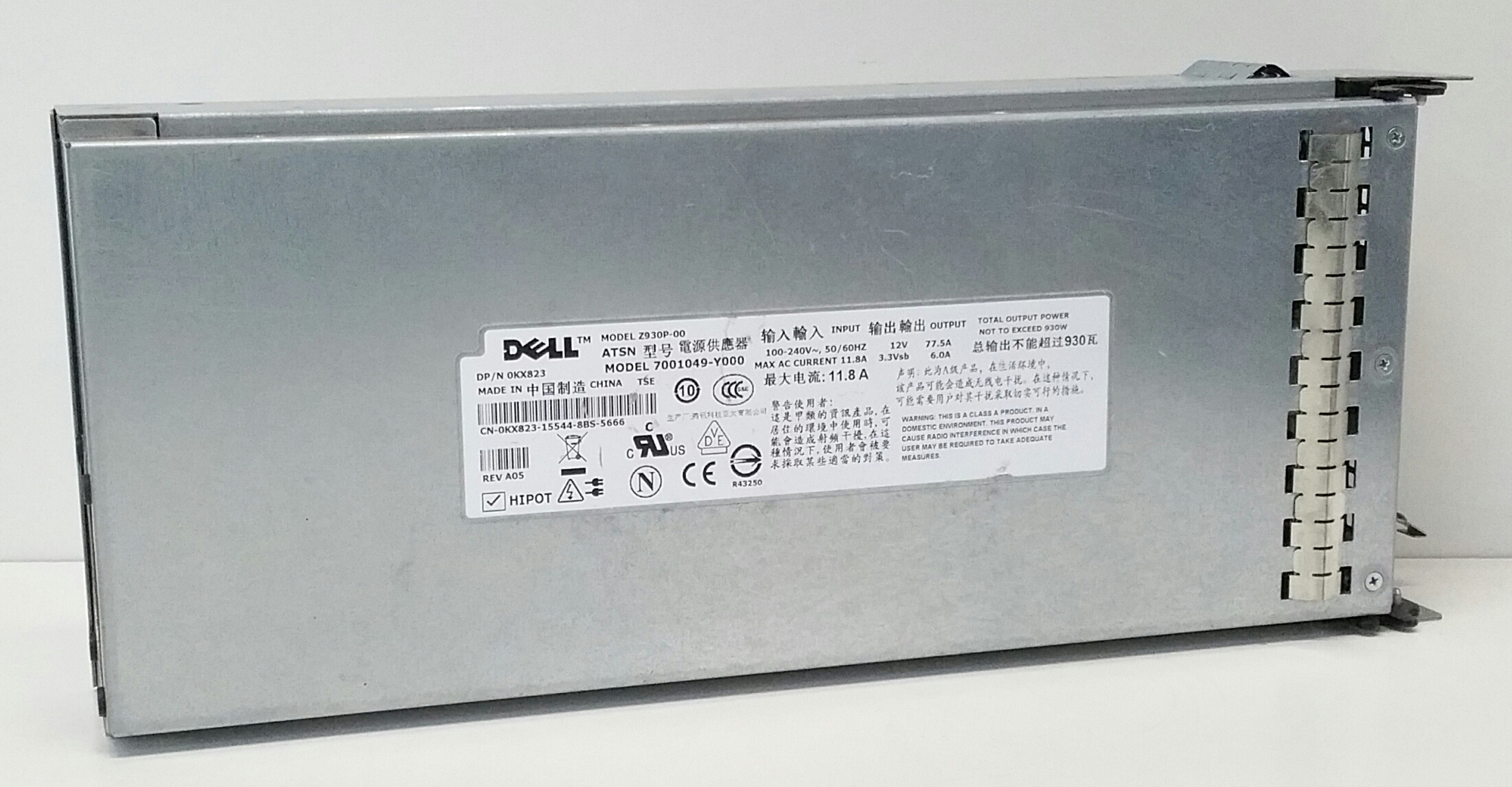 20230905_170046-1 DELL Inc Z930P-00 Power Supply 930W - Image 1