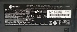 Eizo FlexScan S2242W 22" Color LCD Monitor - Image 3