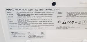 NEC U250X Projector with 143 Lamp Hours Used - Image 6