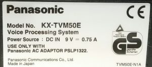 Panasonic TMV50 KX-TVM50E Voice Processing System - Spares/Repairs - Image 3