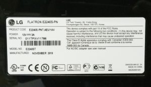 LG Flatron E2240S-PN 21.5" Monitor E2240ST - Image 3