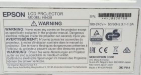 Epson H843B EB-X41 HDMI LCD Projector with 723 Lamp Hours Used - Image 3
