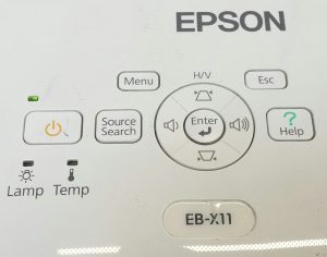 Epson H435B EB-X11 LCD Projector with 1815 Lamp Hours Used - Image 9
