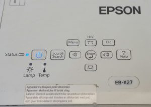 Epson H692B EB-X27 HDMI LCD Projector with 1415 Lamp Hours Used - Image 8