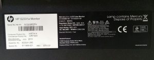 HP S2331a 23" LCD Monitor Power Supply Included - Image 3