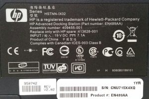 HP HSTNN-IX02 Advanced Docking Station w/o PSU - Image 3