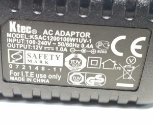 Ktec AC Adaptor KSAC1200100W1UV-1 - Image 4