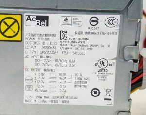 AC BEL PC8061 Power Supply Unit 180W Max - Image 3