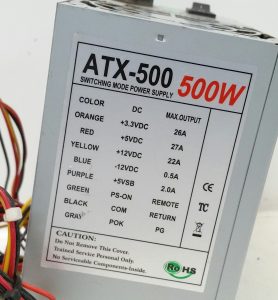 ATX-500 Switching Mode Power Supply Unit 500W Max - Image 3