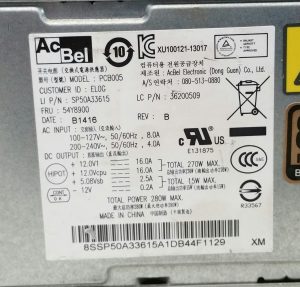 AC BEL PCB005 Power Supply Unit 280W Max - Image 3