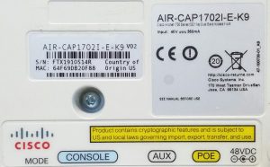 Cisco AIR-CAP1702I-E-K9 V02 Aironet 1700 Series 802.11ac Dual Band Access Point - Image 4