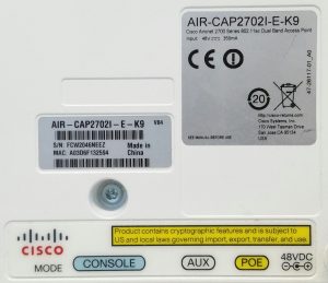Cisco AIR-CAP2702I-E-K9 Aironet 2700 Series 802.11ac Dual Band Access Point - Image 3