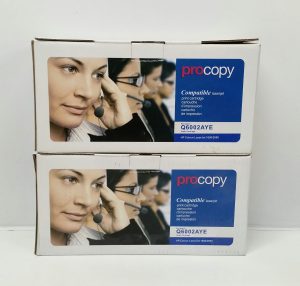 Joblot 2x Procopy Q6002AYE Compatible LaserJet Print Cartridge - Image 2