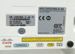 Cisco AIR-CAP2702E-E-K9 V02 Aironet 2700 Series 802.11ac Dual Band PoE Access Point - Image 3