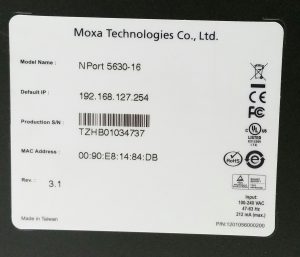 Moxa NPORT5630-16 16 Port RS-422/485 Device Server - Spares/Repairs - Image 3