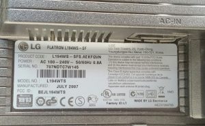 LG Flatron L194WS 19" VGA Monitor - Image 4