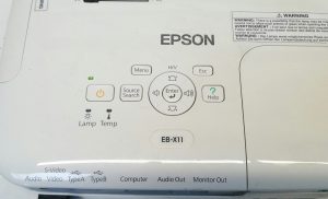 Epson H435B EB-X11 LCD Projector with 1517 Lamp Hours Used - Image 2