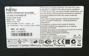 Fujitsu E19-5 19"LCD Display VGA DVI Audio Monitor w/o Stand - Image 3