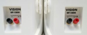 Vision SP-1800 Pair Passive Wall Mounted Loud Stereo Speakers - White - Image 6