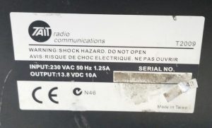Tait T2000II T2009 2 Way Mobile Transceiver + Tait Power Supply - Image 3