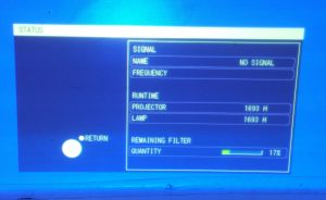 Panasonic PT-F300EA XGA LCD Projector with 1693 Lamp Hours Used - Image 2