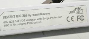 Ubiquiti Instant 802.3AF 48V PoE Adapter with Surge Protection - Image 3