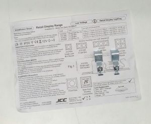 JCC JC21005 Retail Display Range Low Voltage Single Light Box Square Downlight G53 Halospot 111 75W Max with Mounting Clips - No Bulb - Image 3