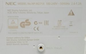 Nec NP-M271X LCD Projector - Image 3