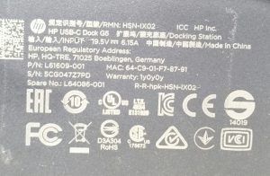 HP HSN-IX02 HP USB C Dock G5 Docking Station - Image 3