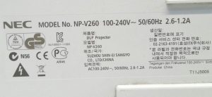 Nec NP-V260 VGA Projector - Image 3