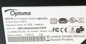 Optoma DAESUNL DS316 Dlp Projection Display - Image 3