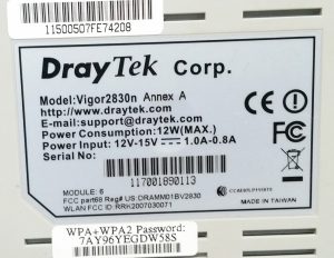 Draytek Vigor2830n Annex A ADSL2+ Security Firewall - Image 3
