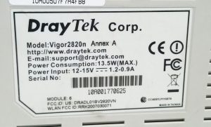 Draytek Vigor2820 Annex A ADSL2+ Firewall - Image 3