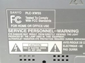 Sanyo ProXtrax PLC-XW55 Multiverse Projector w 1725 Lamp Hours Used - Image 3